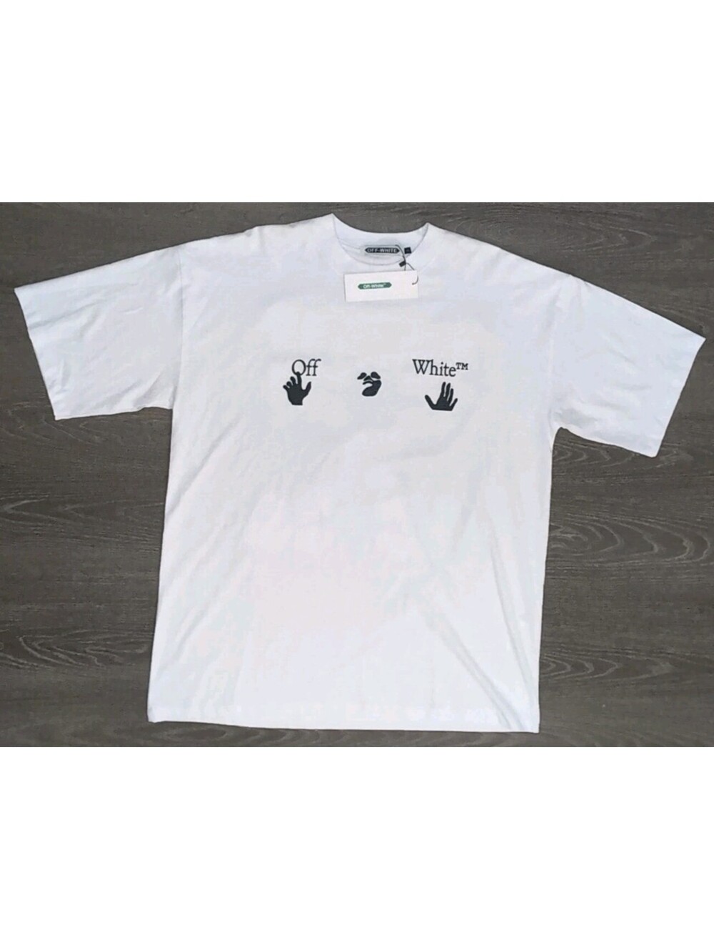 NEW W/ Tags Off-White Drip T-Shirt X-Logo Front & Back Graphics Sz XL Virgil